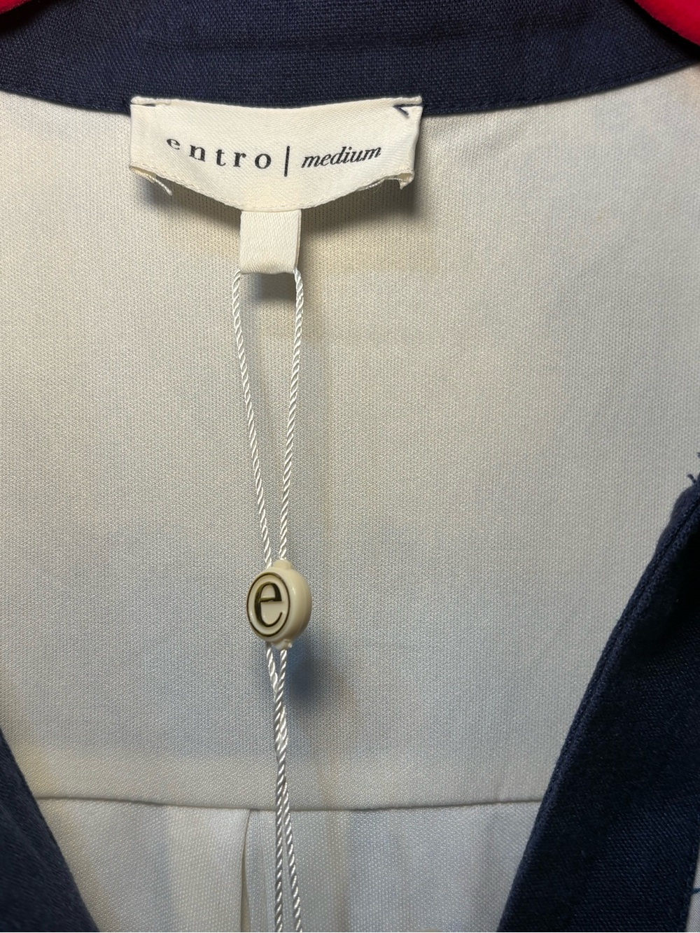 Entro Women’s EMMA TOILE DRESS - NAVY BLUE Size Medium NWT - Picture 10 of 16
